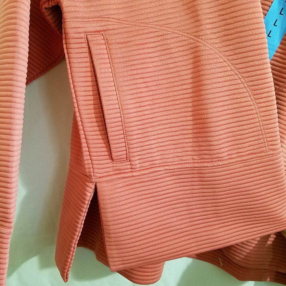 DKNY Tech Ottoman Jacket Rust Women’s Size Large NWT - Picture 9 of 13